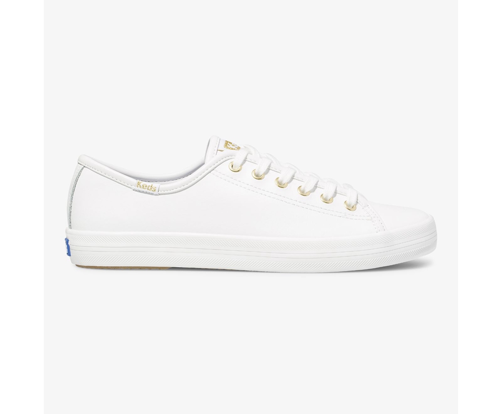 Keds Womens Sneakers White - Kickstart Leather - 815HJKPAW